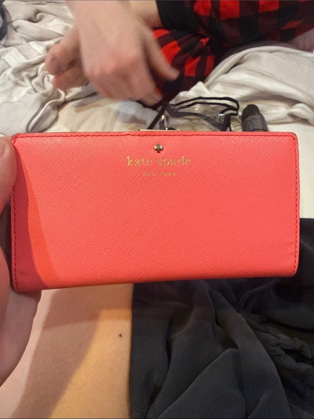 Kate Spade Coral Zip Wallet
